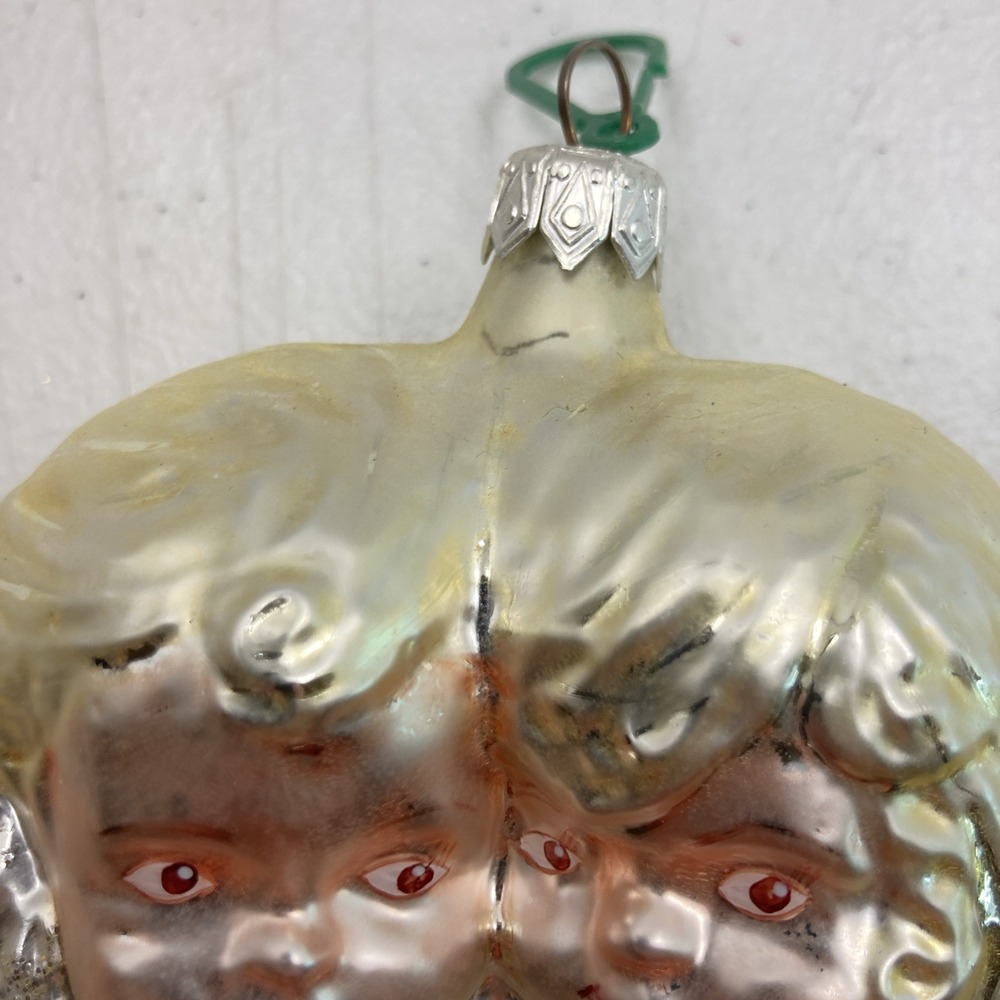 Vtg House of Ivana Trump Christmas Tree Ornament Cupid‎ Angel Glass Poland 90's - Picture 4 of 7